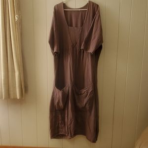 Bluefish light purple pocket dress
